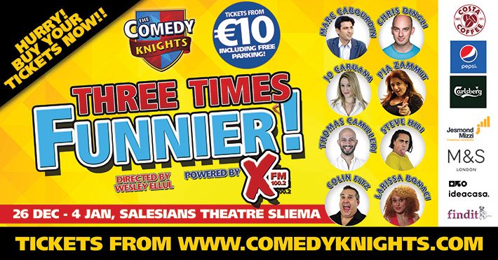 The Comedy Knights Three Times Funnier!